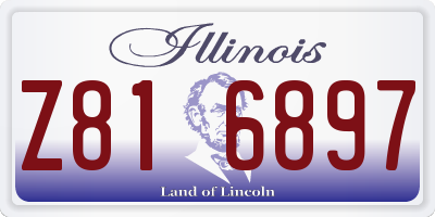 IL license plate Z816897