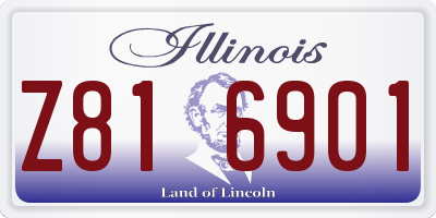 IL license plate Z816901
