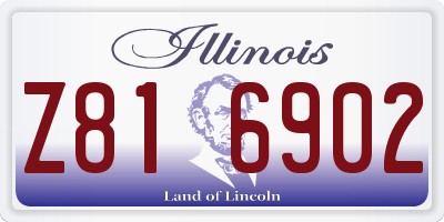 IL license plate Z816902