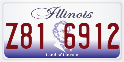 IL license plate Z816912