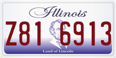 IL license plate Z816913