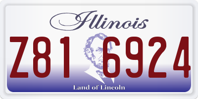 IL license plate Z816924
