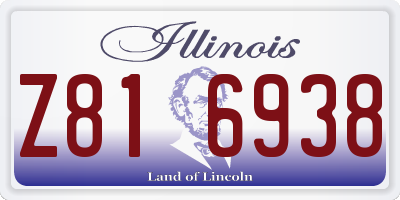 IL license plate Z816938
