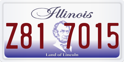 IL license plate Z817015