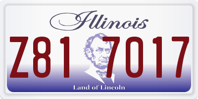 IL license plate Z817017