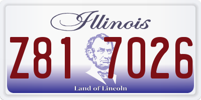 IL license plate Z817026