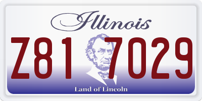 IL license plate Z817029