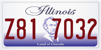 IL license plate Z817032