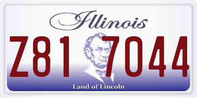 IL license plate Z817044