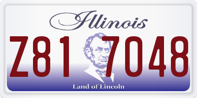 IL license plate Z817048