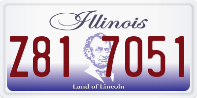 IL license plate Z817051