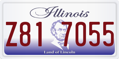 IL license plate Z817055