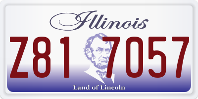 IL license plate Z817057