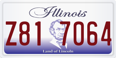 IL license plate Z817064