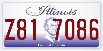 IL license plate Z817086