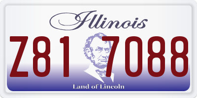 IL license plate Z817088