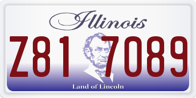 IL license plate Z817089