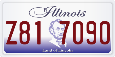 IL license plate Z817090