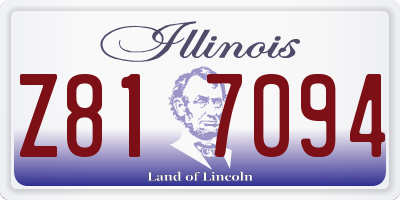 IL license plate Z817094