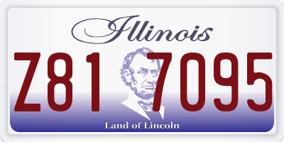 IL license plate Z817095