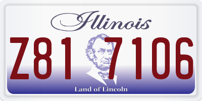 IL license plate Z817106