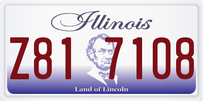 IL license plate Z817108
