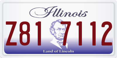 IL license plate Z817112
