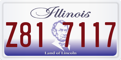 IL license plate Z817117