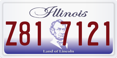 IL license plate Z817121
