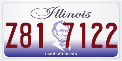 IL license plate Z817122