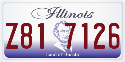 IL license plate Z817126