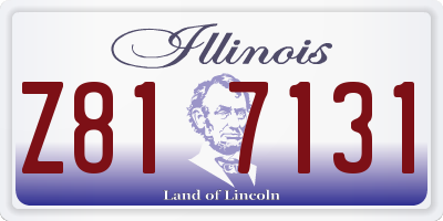IL license plate Z817131