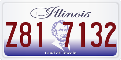 IL license plate Z817132