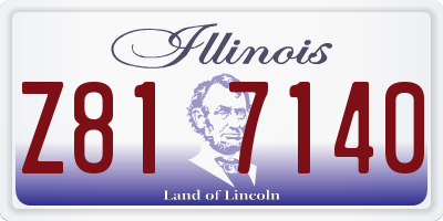 IL license plate Z817140