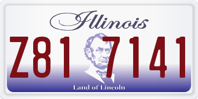 IL license plate Z817141