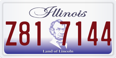 IL license plate Z817144