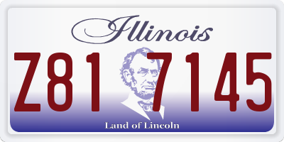 IL license plate Z817145