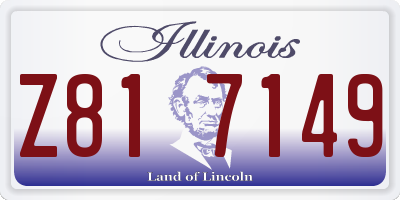 IL license plate Z817149
