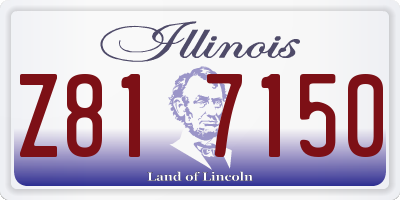 IL license plate Z817150
