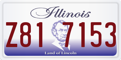 IL license plate Z817153