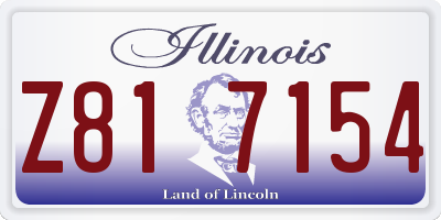 IL license plate Z817154