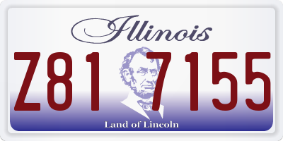 IL license plate Z817155