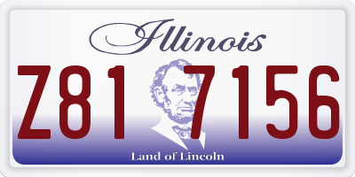 IL license plate Z817156
