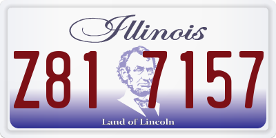 IL license plate Z817157
