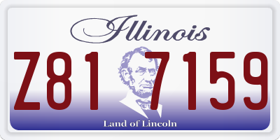 IL license plate Z817159