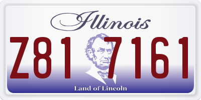 IL license plate Z817161