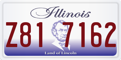 IL license plate Z817162
