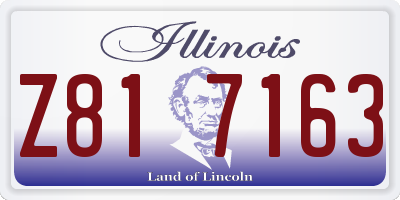 IL license plate Z817163