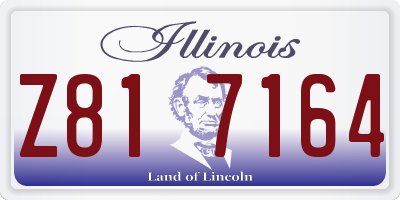 IL license plate Z817164