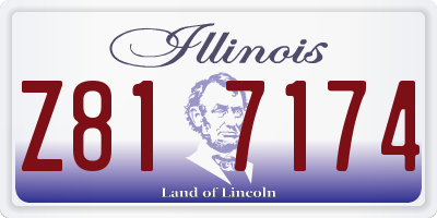 IL license plate Z817174